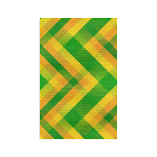 Green and Gold Kitchen Towel