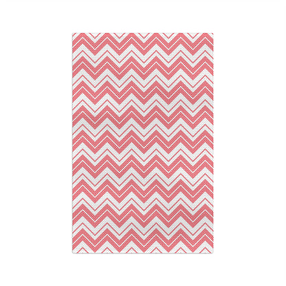 Pink Chevron Hand Towel