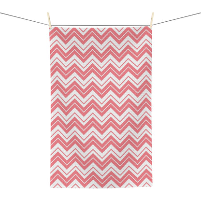 Pink Chevron Hand Towel