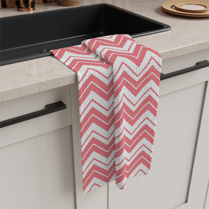 Pink Chevron Hand Towel