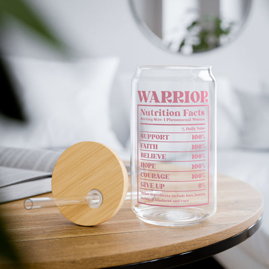 Warrior Sipper Glass