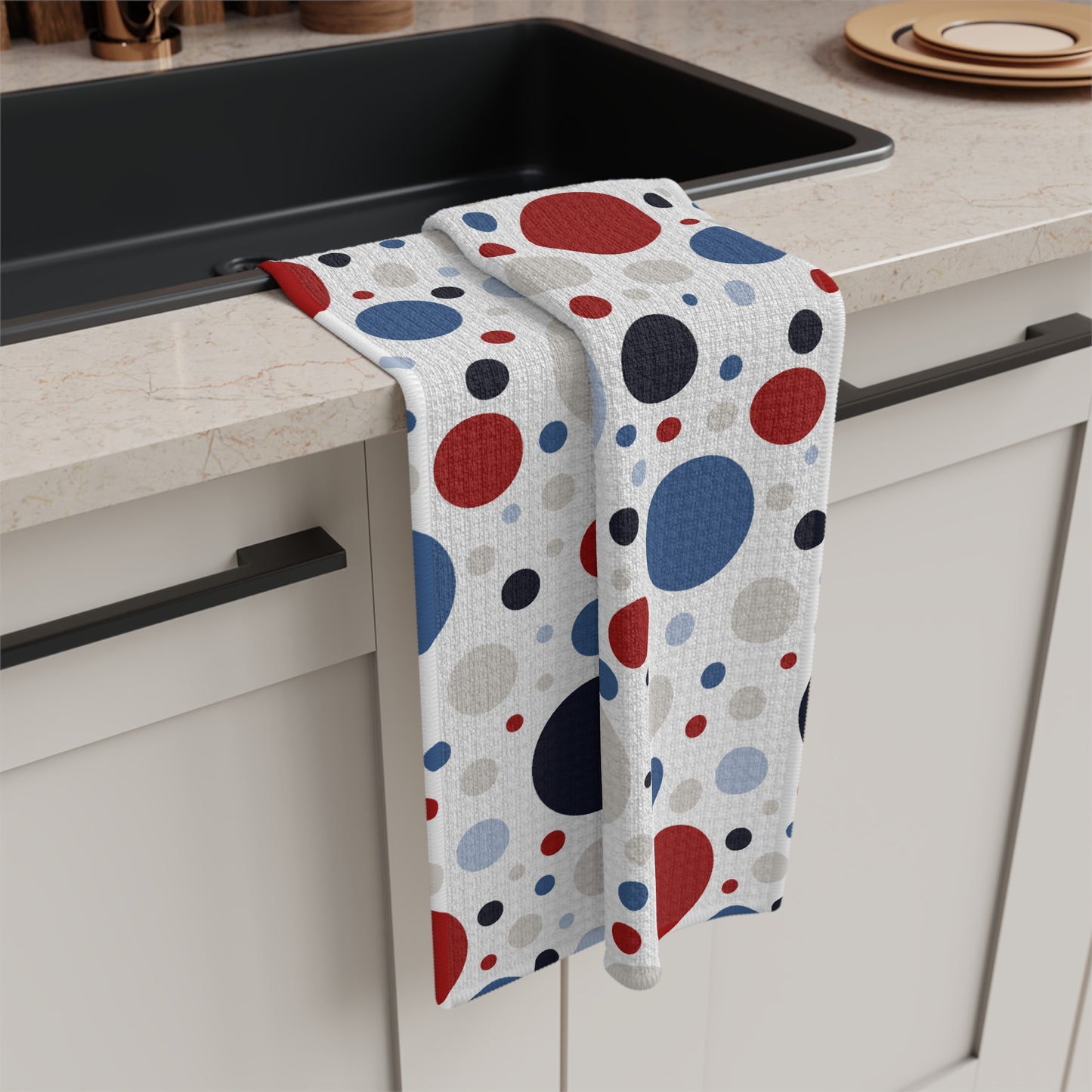 Patriotic Circles Hand Towel