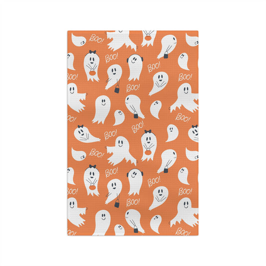 Smiley Ghost Hand Towel