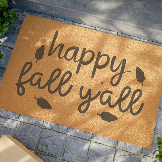 Happy Fall Y'all Doormat