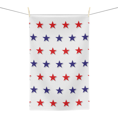 Red, White and Blue Star Hand Towel