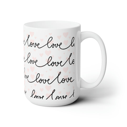 Pink Hearts Coffee Mug