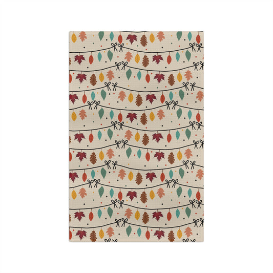 Fall Leaf Garland Hand Towel