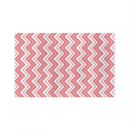 Pink Chevron Hand Towel