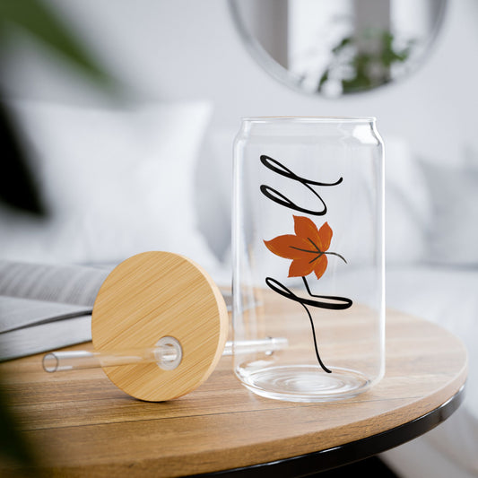 Fall Sipper Glass