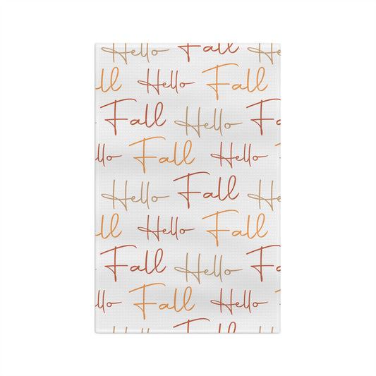 Hello Fall Hand Towel