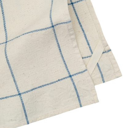 Upcycled Denim Stripe Kitchen Towels - Set of 3